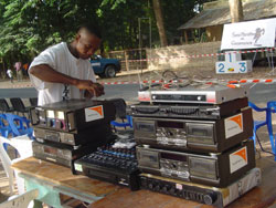 Semi marathon de Casamance: installation Sono